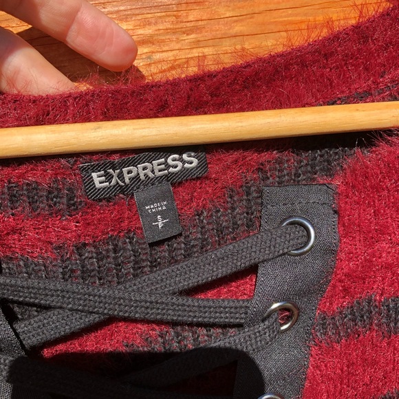 Express Lace-Up Sweater - Picture 4 of 5